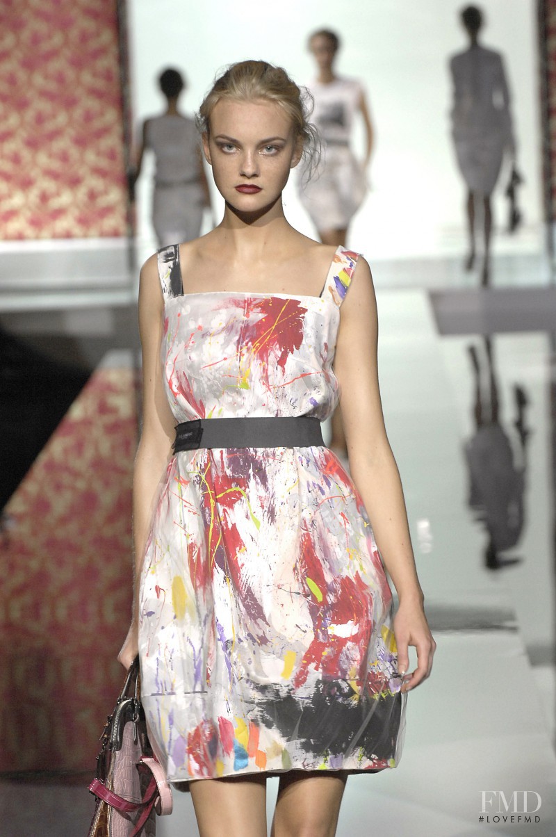 Caroline Trentini featured in  the Dolce & Gabbana fashion show for Spring/Summer 2008