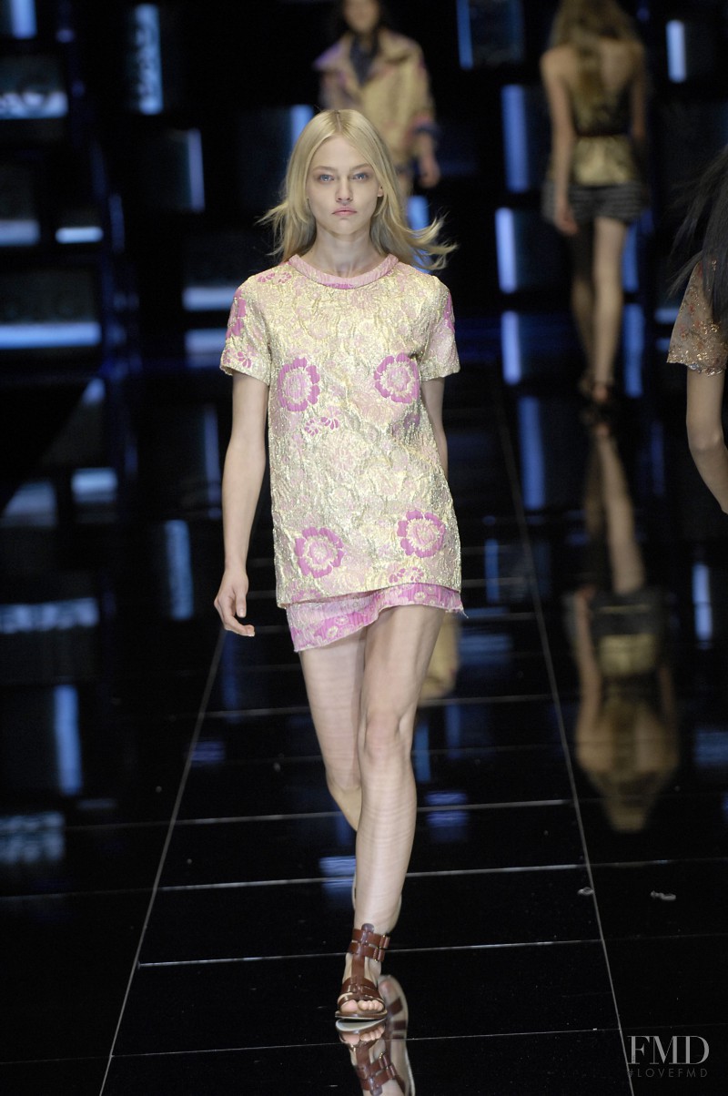 Sasha Pivovarova featured in  the Dolce & Gabbana fashion show for Spring/Summer 2008