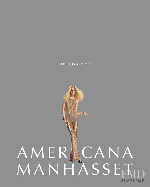 Caroline Trentini featured in  the Americana Manhasset (RETAILER) lookbook for Holiday 2015