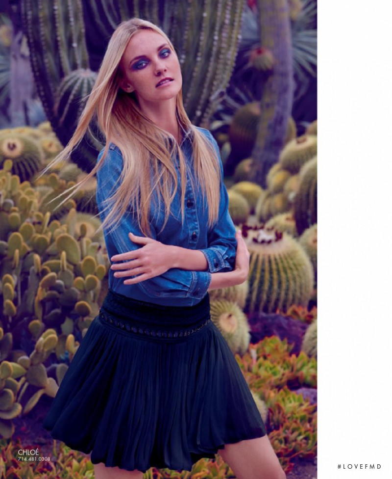 Caroline Trentini featured in  the South Coast Plaza lookbook for Pre-Fall 2015