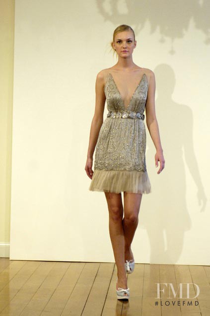 Caroline Trentini featured in  the Alberta Ferretti fashion show for Cruise 2008