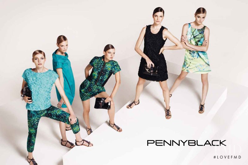 Anna Gushina featured in  the Pennyblack advertisement for Spring/Summer 2011