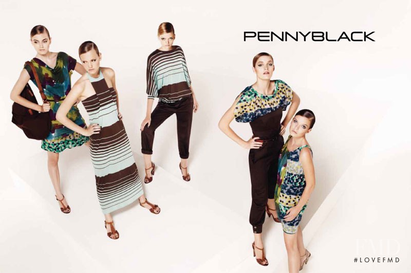 Anna Gushina featured in  the Pennyblack advertisement for Spring/Summer 2011
