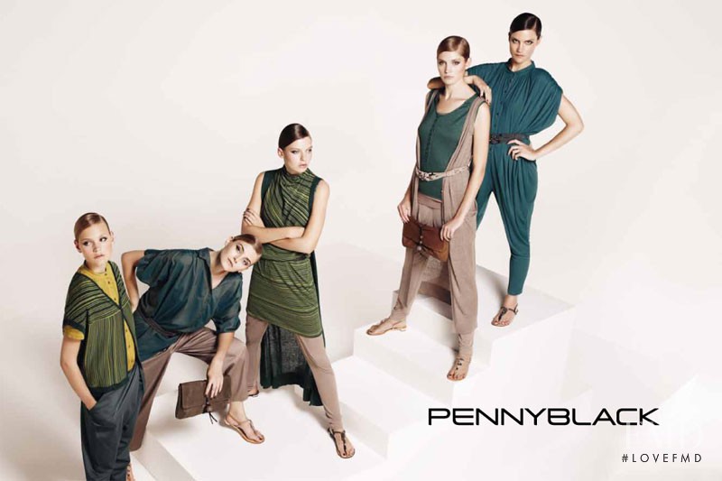 Anna Gushina featured in  the Pennyblack advertisement for Spring/Summer 2011