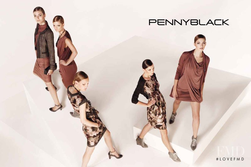 Anna Gushina featured in  the Pennyblack advertisement for Spring/Summer 2011