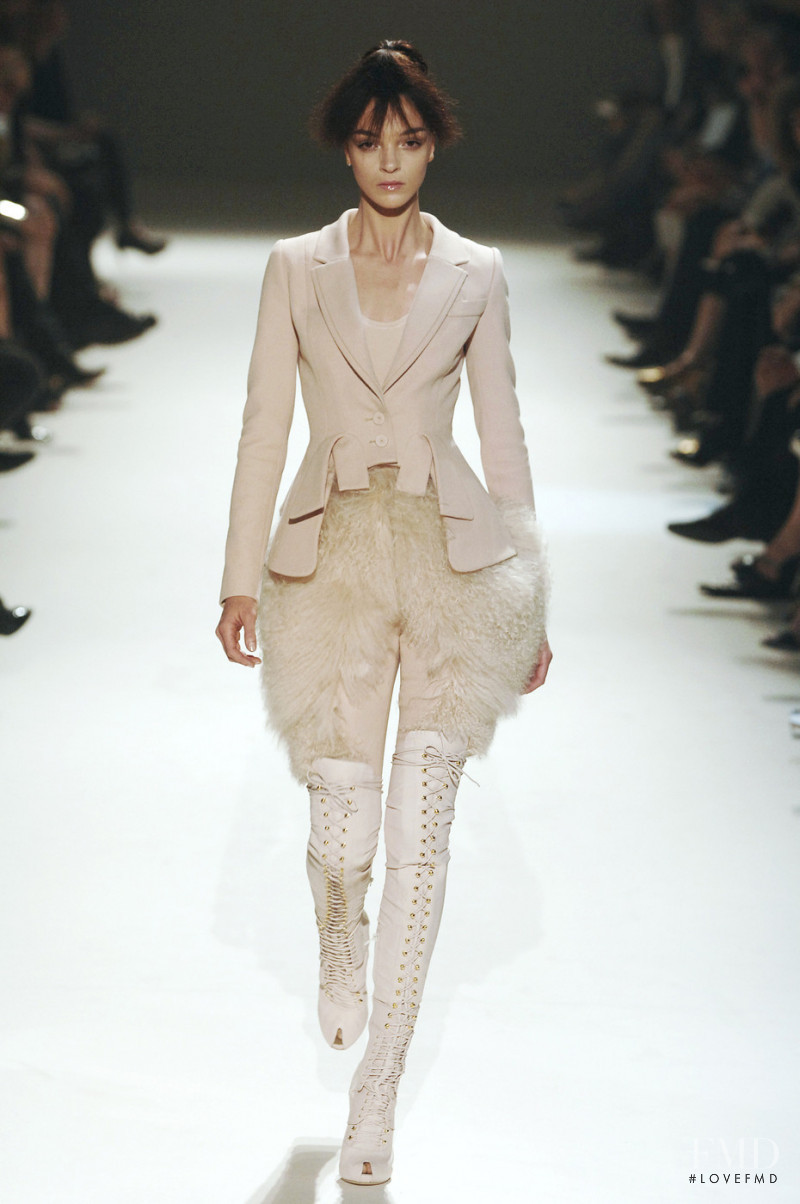 Mariacarla Boscono featured in  the Givenchy Haute Couture fashion show for Autumn/Winter 2007