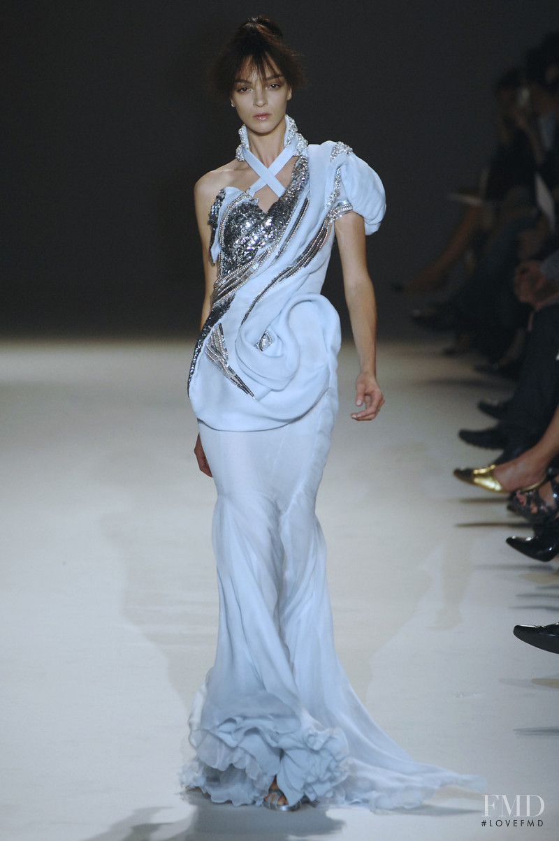 Mariacarla Boscono featured in  the Givenchy Haute Couture fashion show for Autumn/Winter 2007