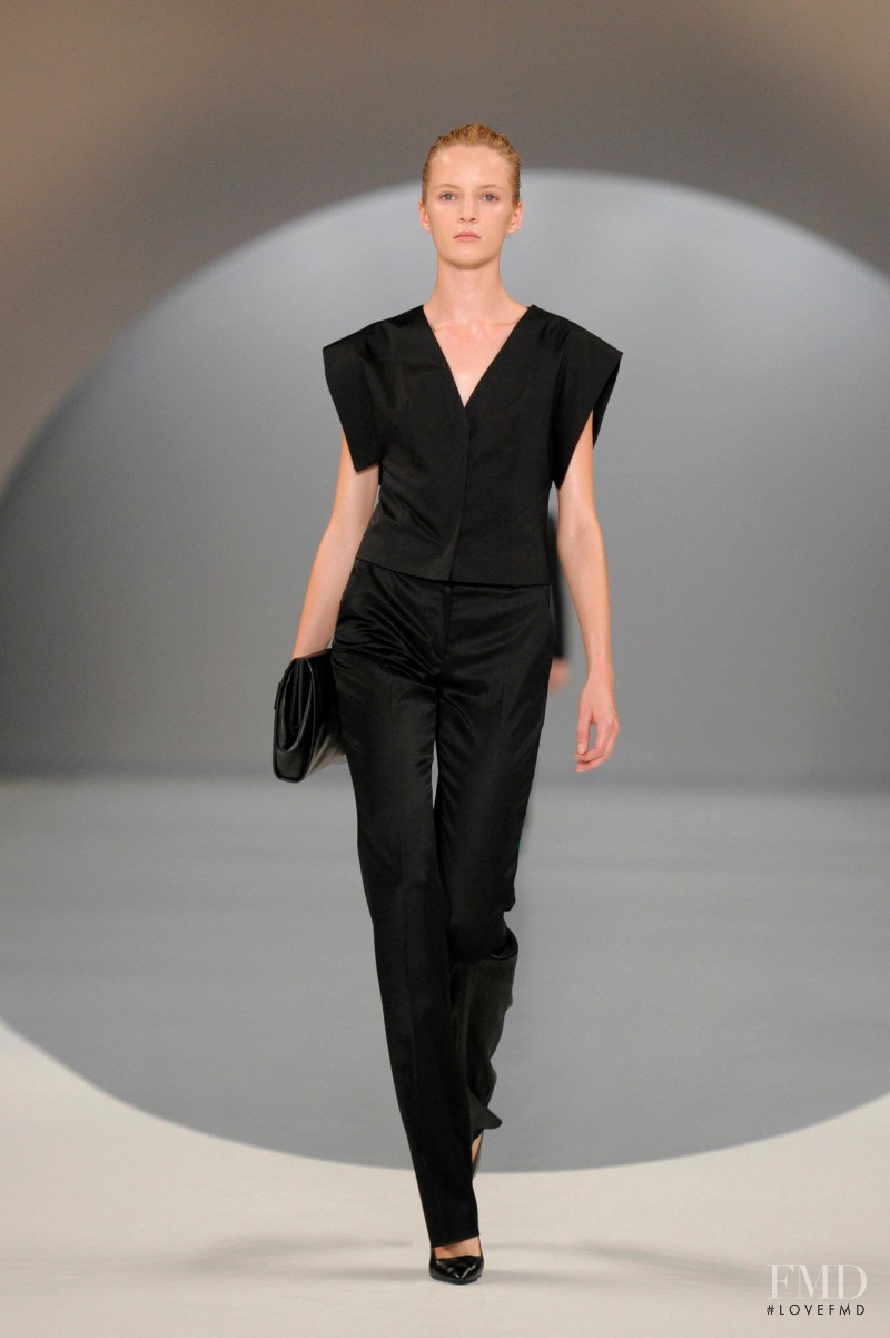 Daria Strokous featured in  the HUGO fashion show for Spring/Summer 2013