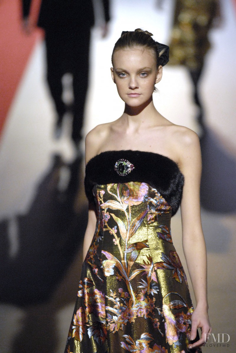 Caroline Trentini featured in  the Christian Lacroix fashion show for Autumn/Winter 2006