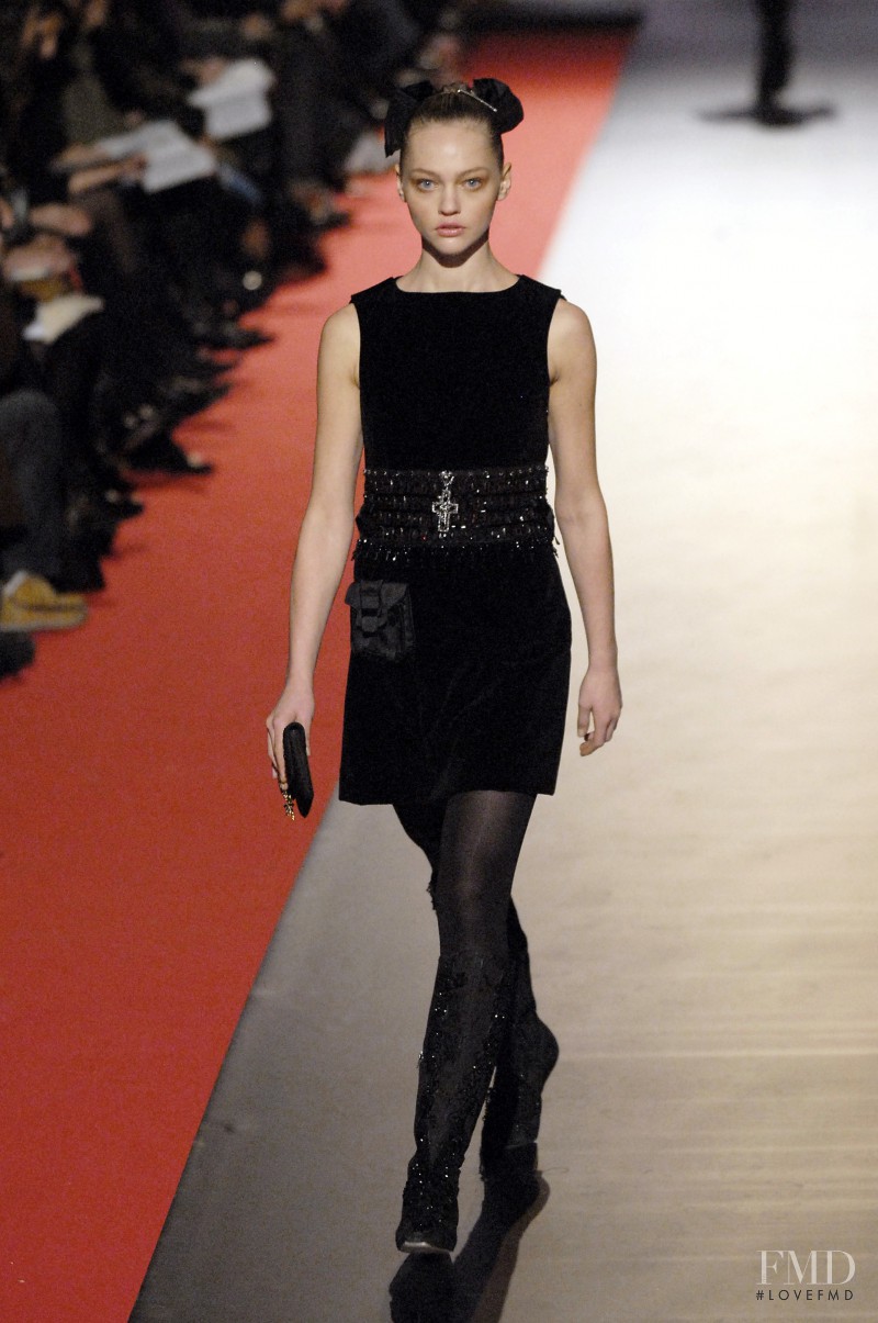 Sasha Pivovarova featured in  the Christian Lacroix fashion show for Autumn/Winter 2006