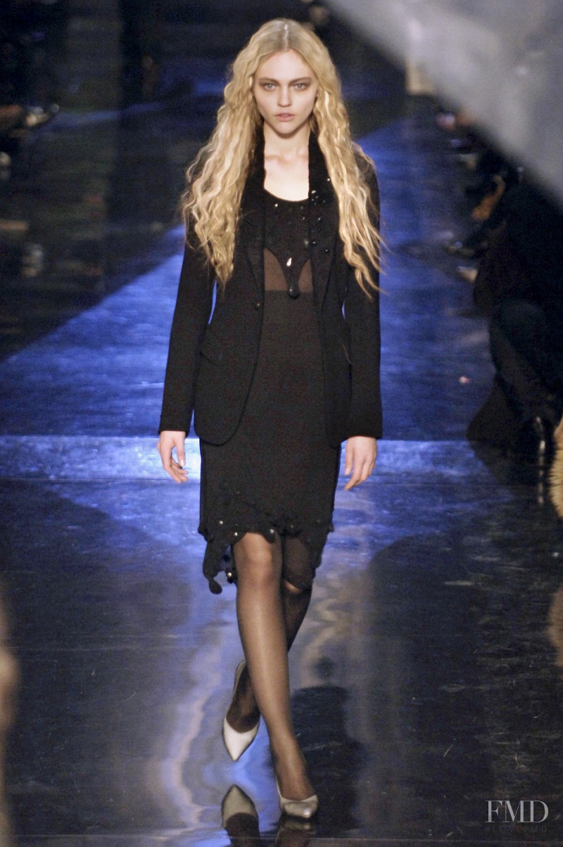 Sasha Pivovarova featured in  the Jean-Paul Gaultier fashion show for Autumn/Winter 2006
