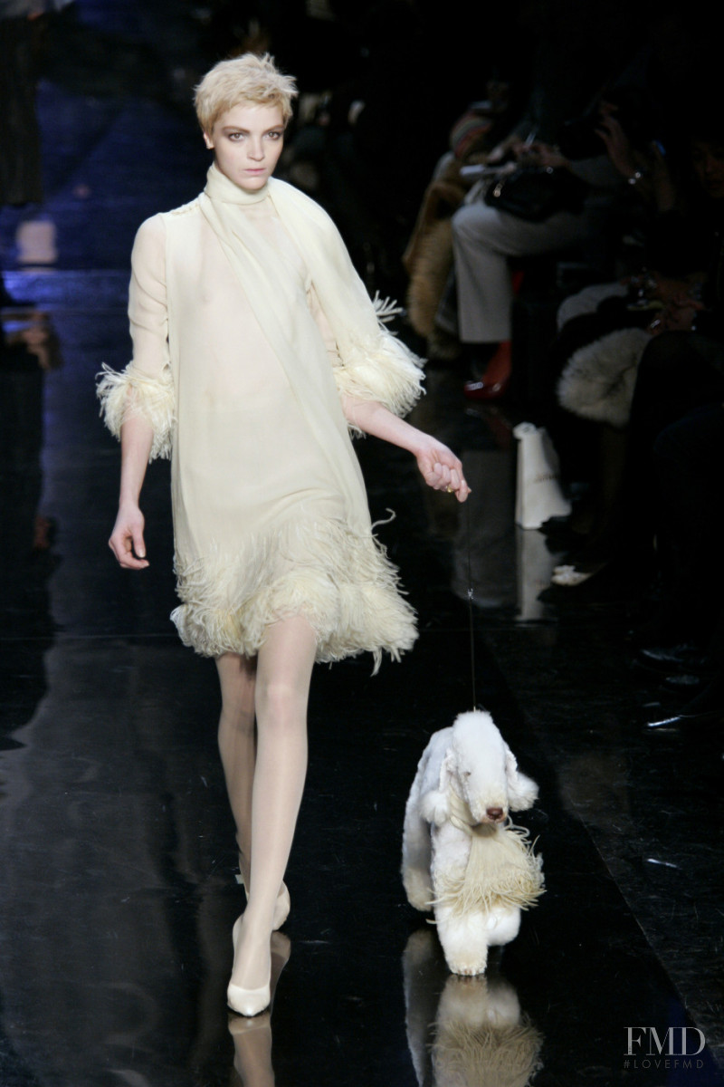 Mariacarla Boscono featured in  the Jean-Paul Gaultier fashion show for Autumn/Winter 2006