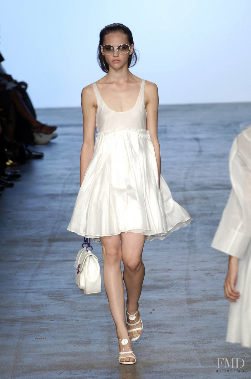 Sasha Pivovarova featured in  the Calvin Klein 205W39NYC fashion show for Spring/Summer 2006