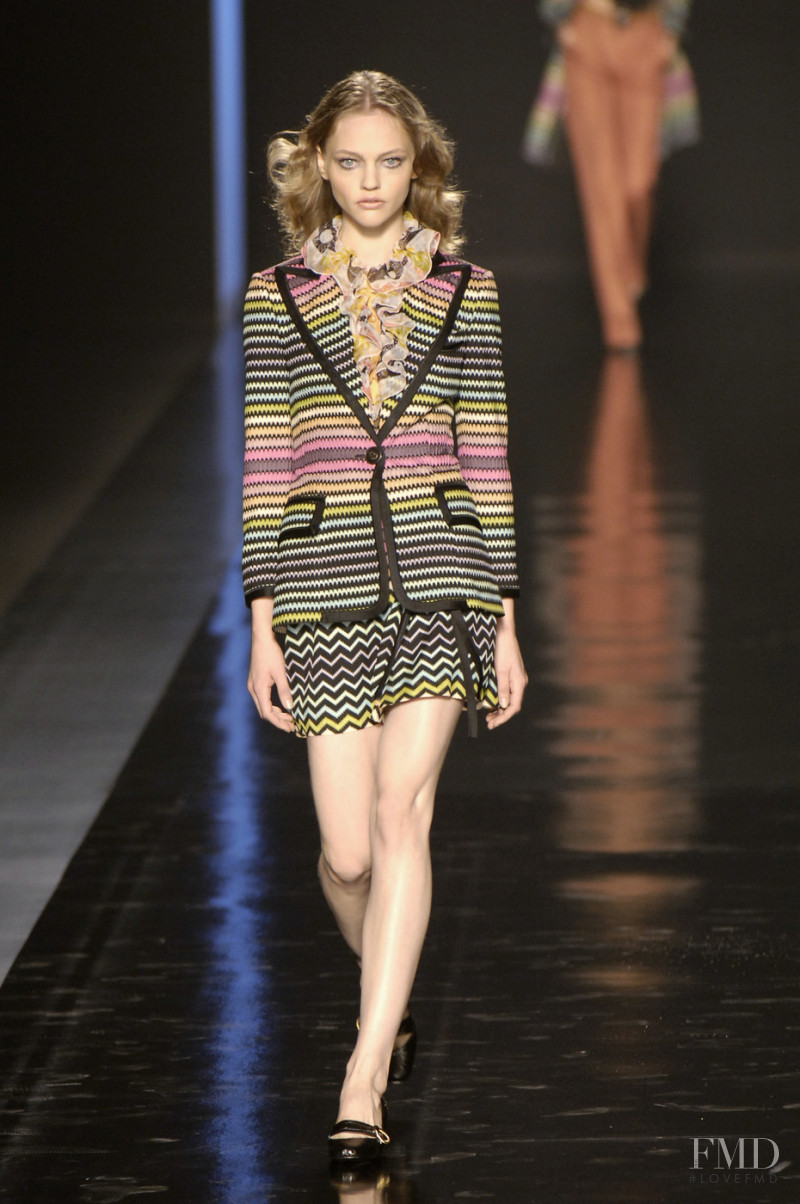 Sasha Pivovarova featured in  the Missoni fashion show for Spring/Summer 2006