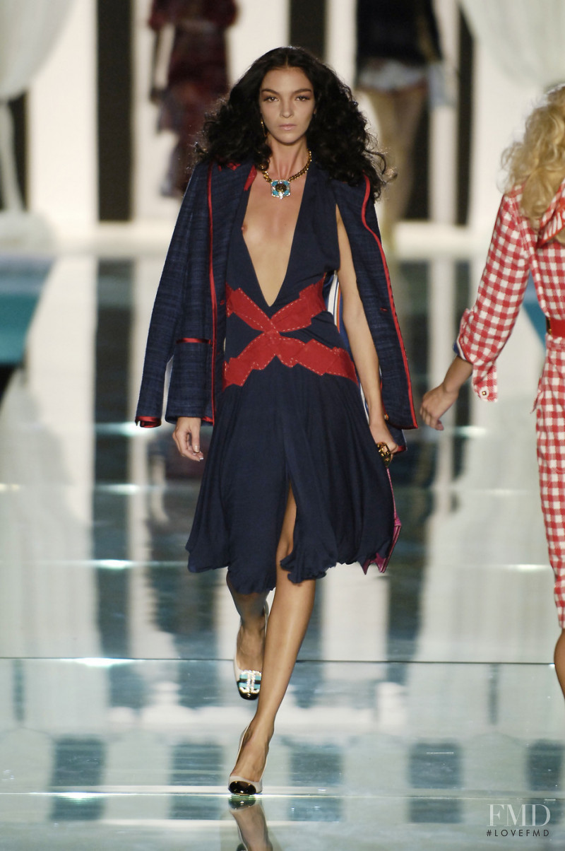 Mariacarla Boscono featured in  the Roberto Cavalli fashion show for Spring/Summer 2006