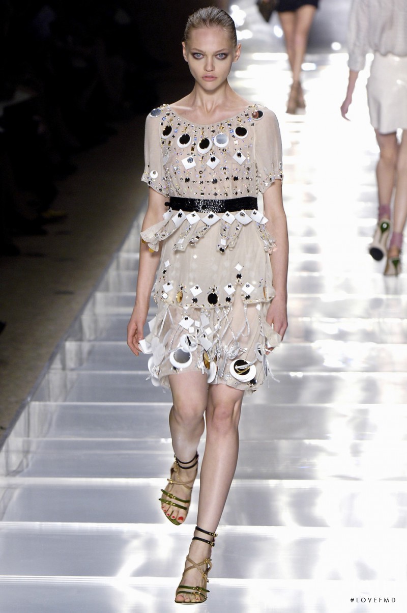 Sasha Pivovarova featured in  the Louis Vuitton fashion show for Spring/Summer 2006
