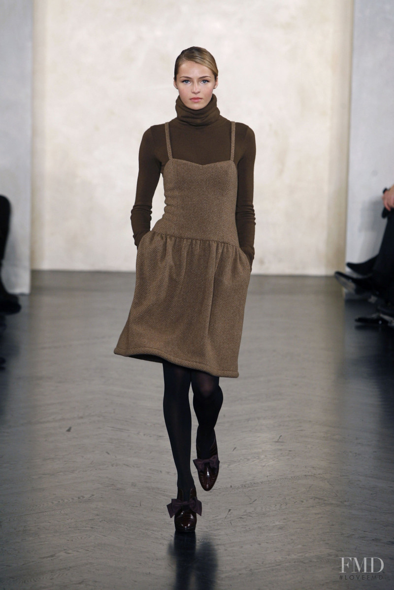 Valentina Zelyaeva featured in  the Ralph Lauren Collection fashion show for Autumn/Winter 2007