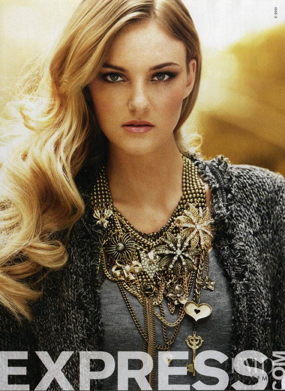 Caroline Trentini featured in  the Express advertisement for Autumn/Winter 2010