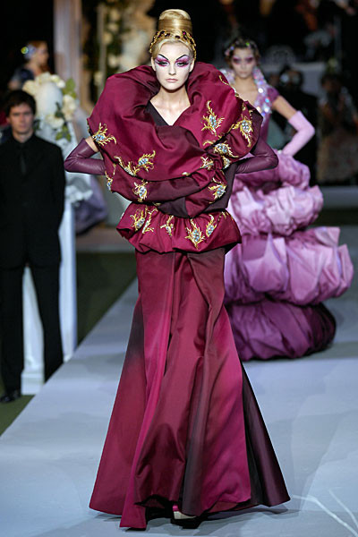 Caroline Trentini featured in  the Christian Dior Haute Couture fashion show for Autumn/Winter 2007