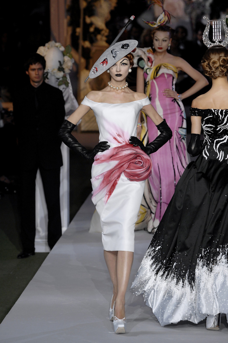 Olga Sherer featured in  the Christian Dior Haute Couture fashion show for Autumn/Winter 2007
