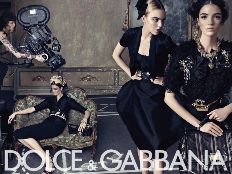 Caroline Trentini featured in  the Dolce & Gabbana advertisement for Spring/Summer 2009
