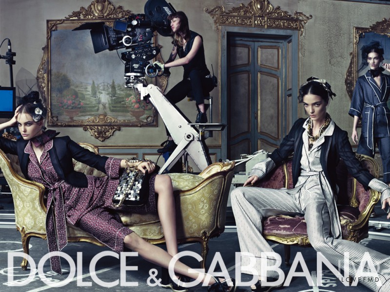 Mariacarla Boscono featured in  the Dolce & Gabbana advertisement for Spring/Summer 2009