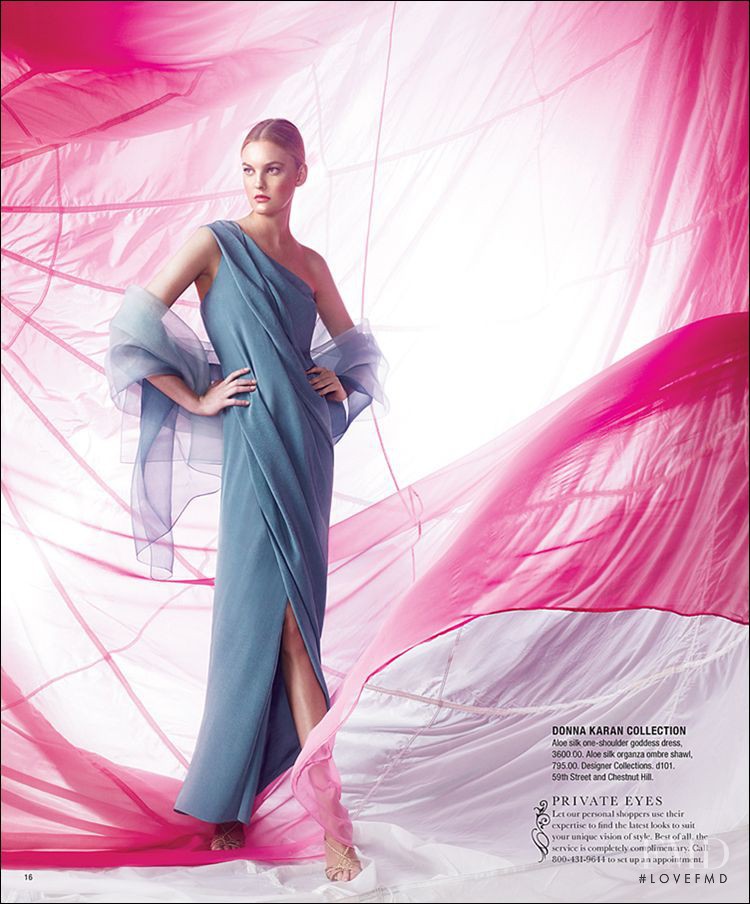 Caroline Trentini featured in  the Bloomingdales catalogue for Spring 2009
