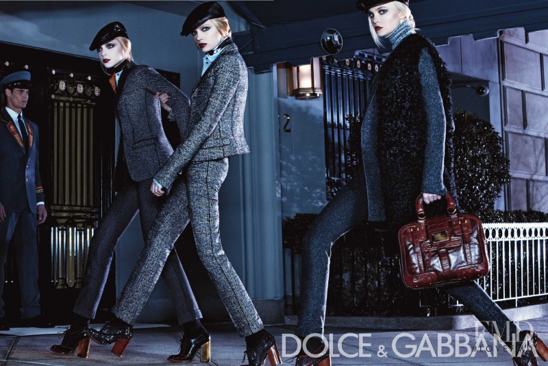 Caroline Trentini featured in  the Dolce & Gabbana advertisement for Autumn/Winter 2008