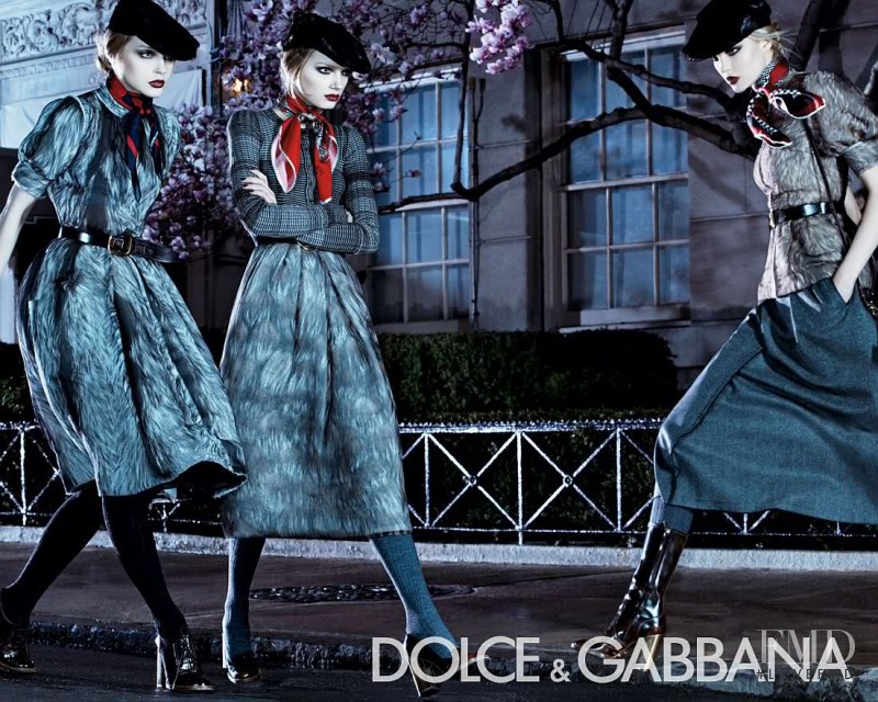 Caroline Trentini featured in  the Dolce & Gabbana advertisement for Autumn/Winter 2008