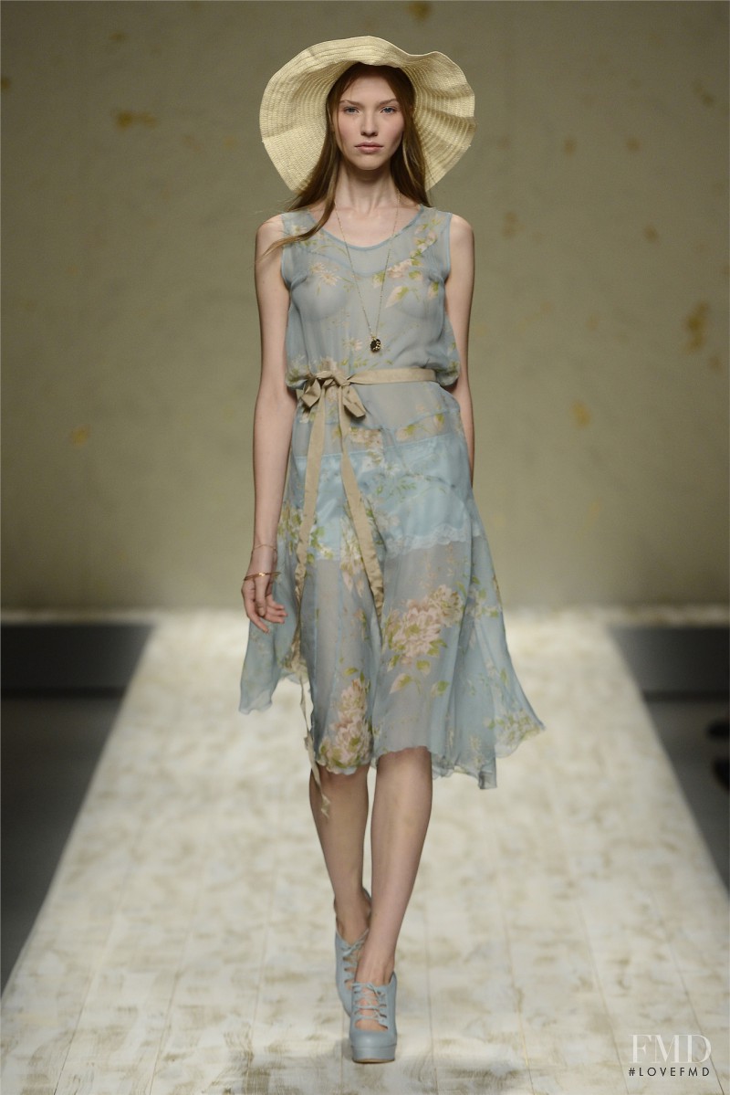 Sasha Luss featured in  the be Blumarine fashion show for Spring/Summer 2013