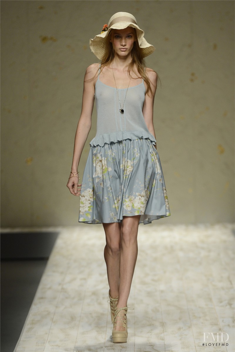 Irina Nikolaeva featured in  the be Blumarine fashion show for Spring/Summer 2013