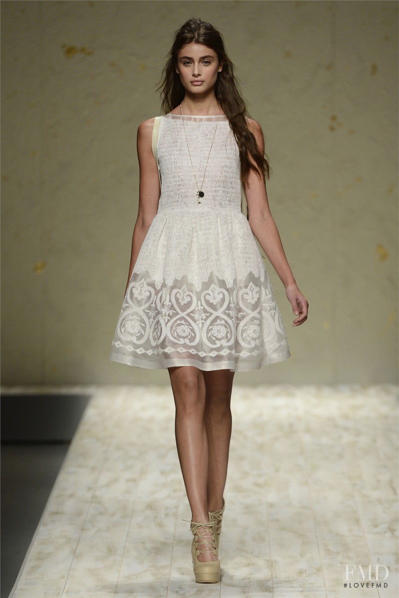 Taylor Hill featured in  the be Blumarine fashion show for Spring/Summer 2013