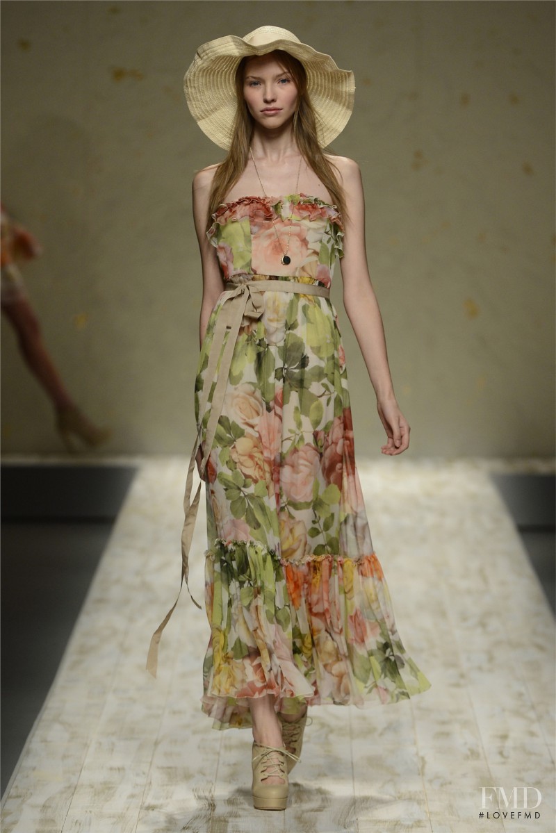 Sasha Luss featured in  the be Blumarine fashion show for Spring/Summer 2013