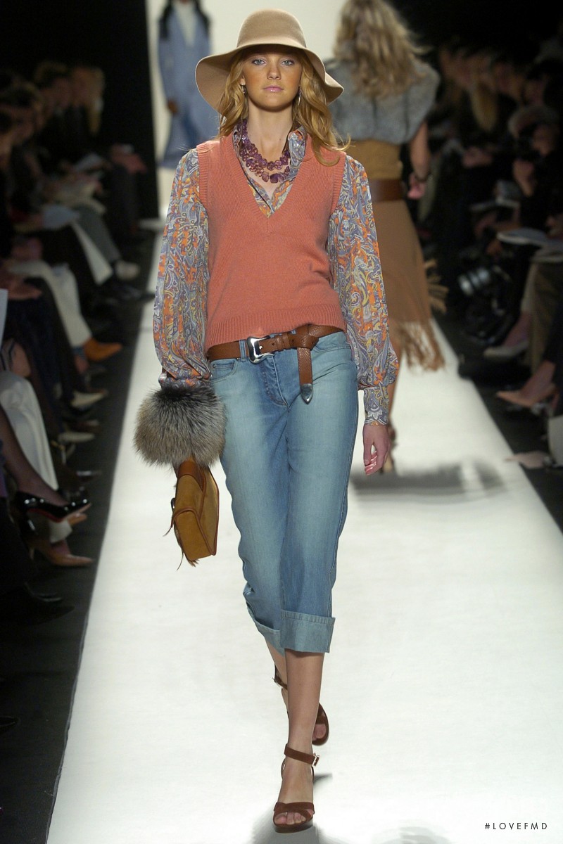 Caroline Trentini featured in  the Michael Kors Collection fashion show for Autumn/Winter 2004