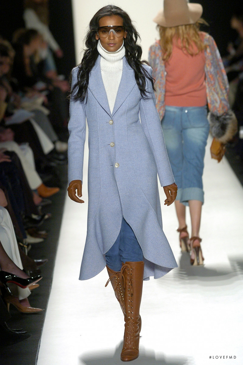 Liya Kebede featured in  the Michael Kors Collection fashion show for Autumn/Winter 2004