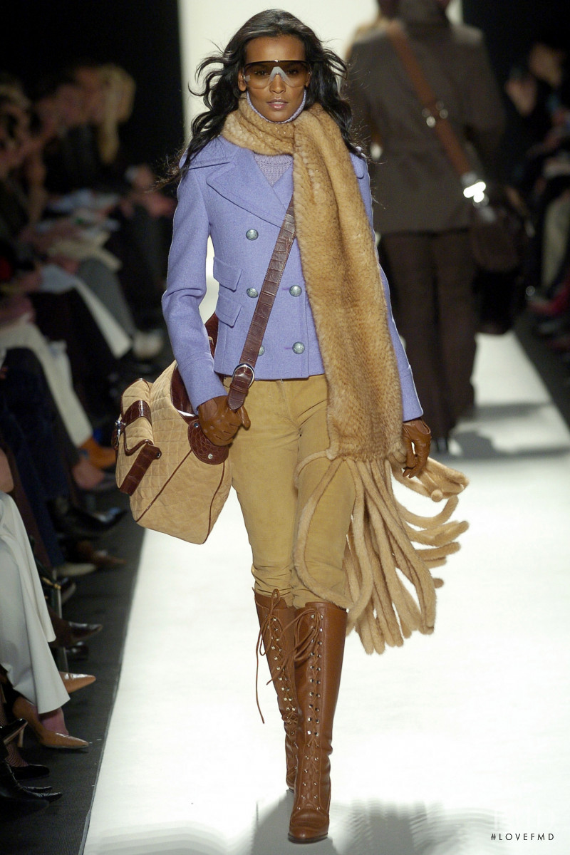 Liya Kebede featured in  the Michael Kors Collection fashion show for Autumn/Winter 2004