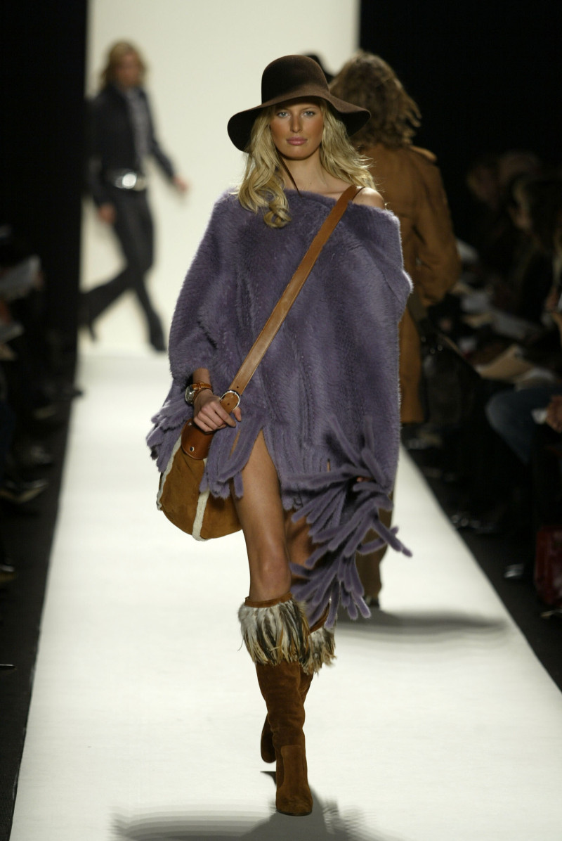 Karolina Kurkova featured in  the Michael Kors Collection fashion show for Autumn/Winter 2004