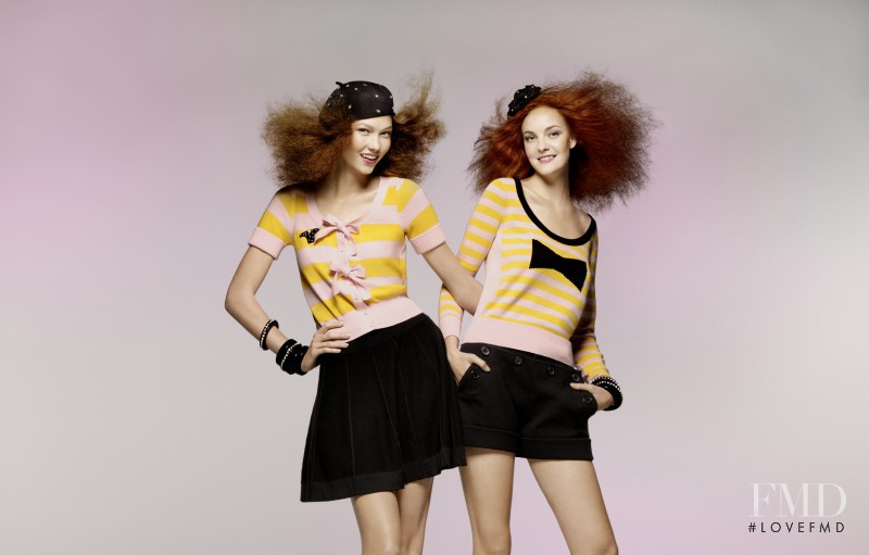 Caroline Trentini featured in  the H&M by Sonia Rykiel lookbook for Spring 2010