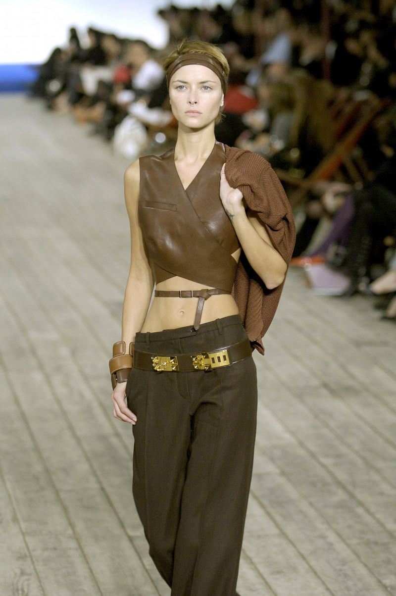 Tasha Tilberg featured in  the Hermès fashion show for Spring/Summer 2007