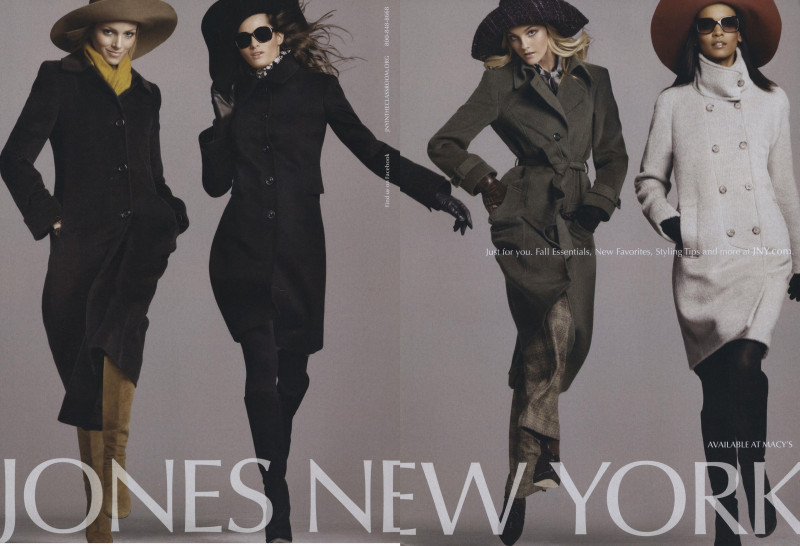 Anja Rubik featured in  the Jones New York advertisement for Autumn/Winter 2009