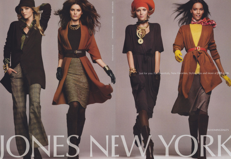 Anja Rubik featured in  the Jones New York advertisement for Autumn/Winter 2009