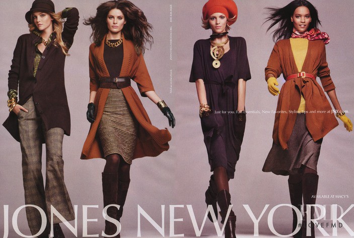 Anja Rubik featured in  the Jones New York advertisement for Autumn/Winter 2009