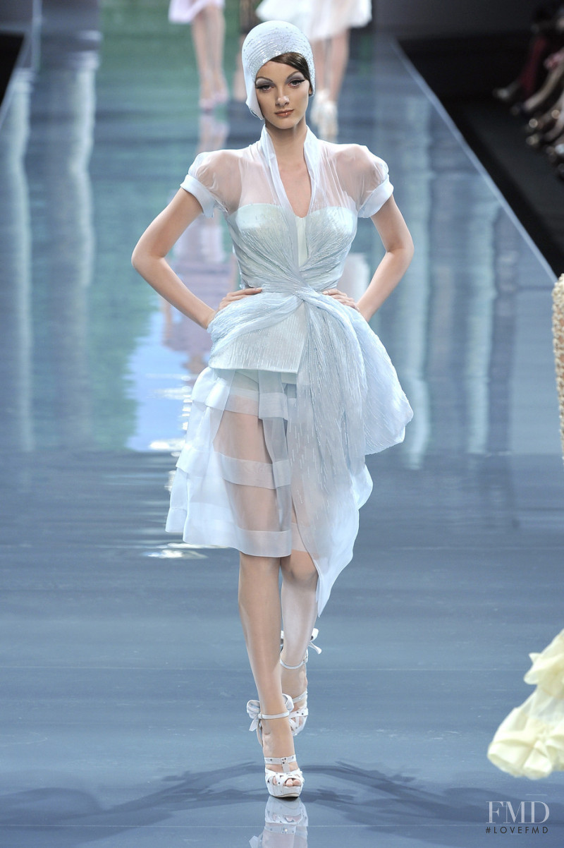 Denisa Dvorakova featured in  the Christian Dior Haute Couture fashion show for Autumn/Winter 2008