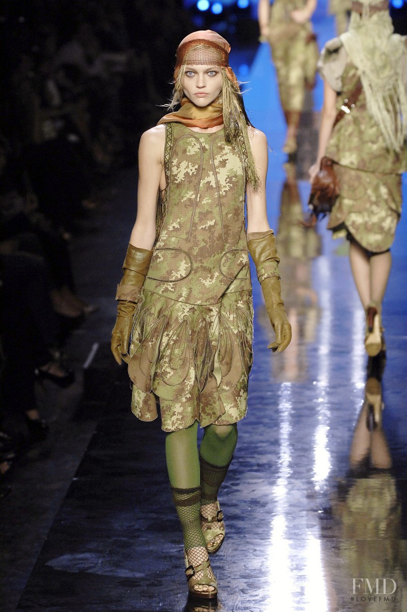 Sasha Pivovarova featured in  the Jean-Paul Gaultier fashion show for Spring/Summer 2008