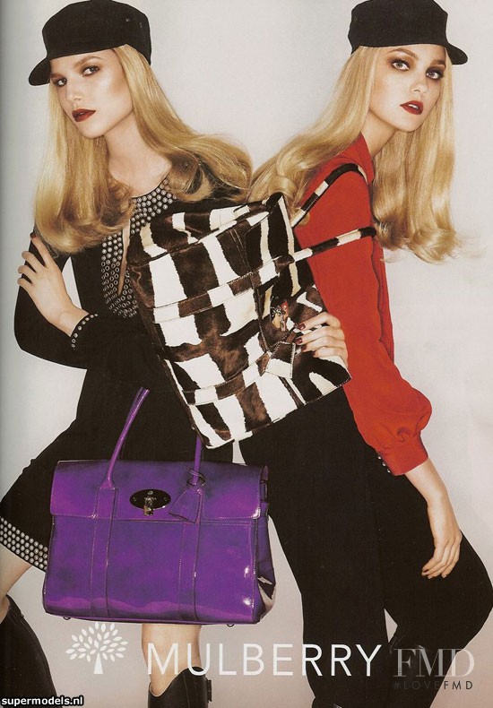 Caroline Trentini featured in  the Mulberry advertisement for Autumn/Winter 2007