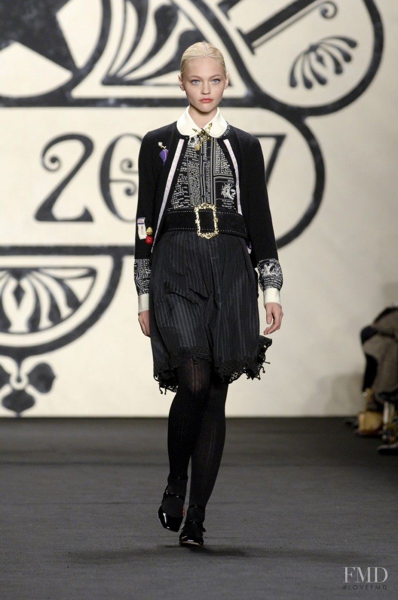 Sasha Pivovarova featured in  the Anna Sui fashion show for Autumn/Winter 2007