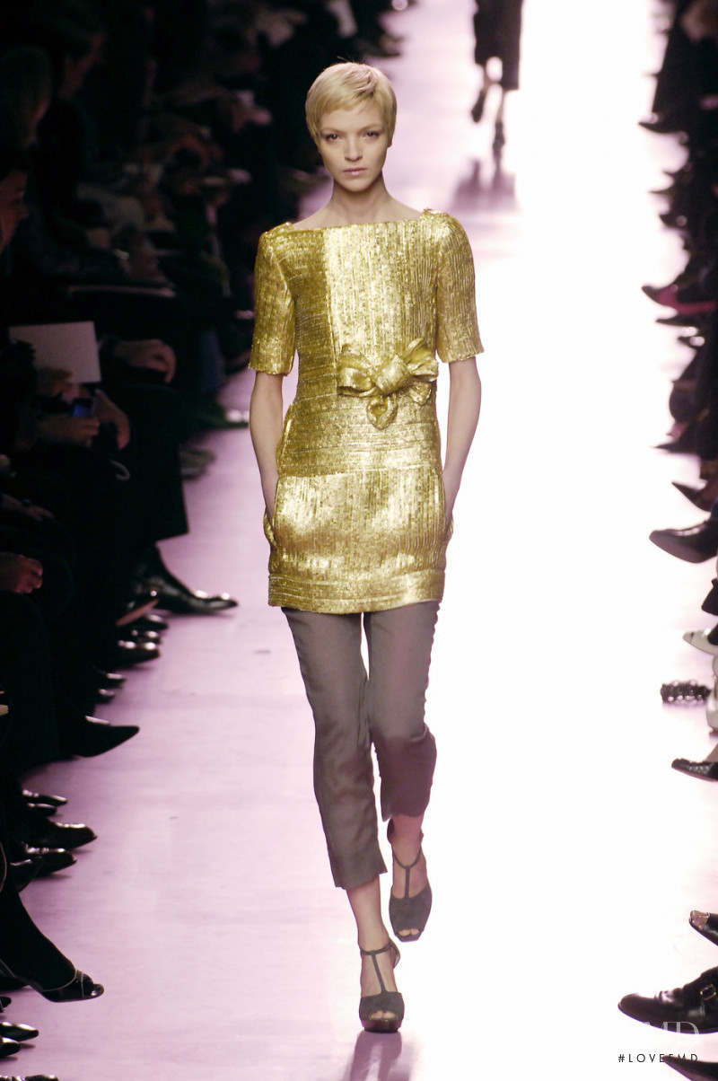 Mariacarla Boscono featured in  the Saint Laurent fashion show for Autumn/Winter 2006