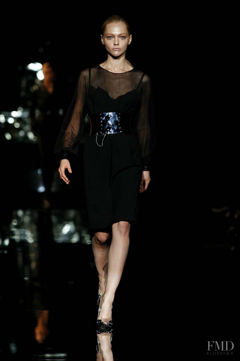 Sasha Pivovarova featured in  the Dolce & Gabbana fashion show for Autumn/Winter 2007