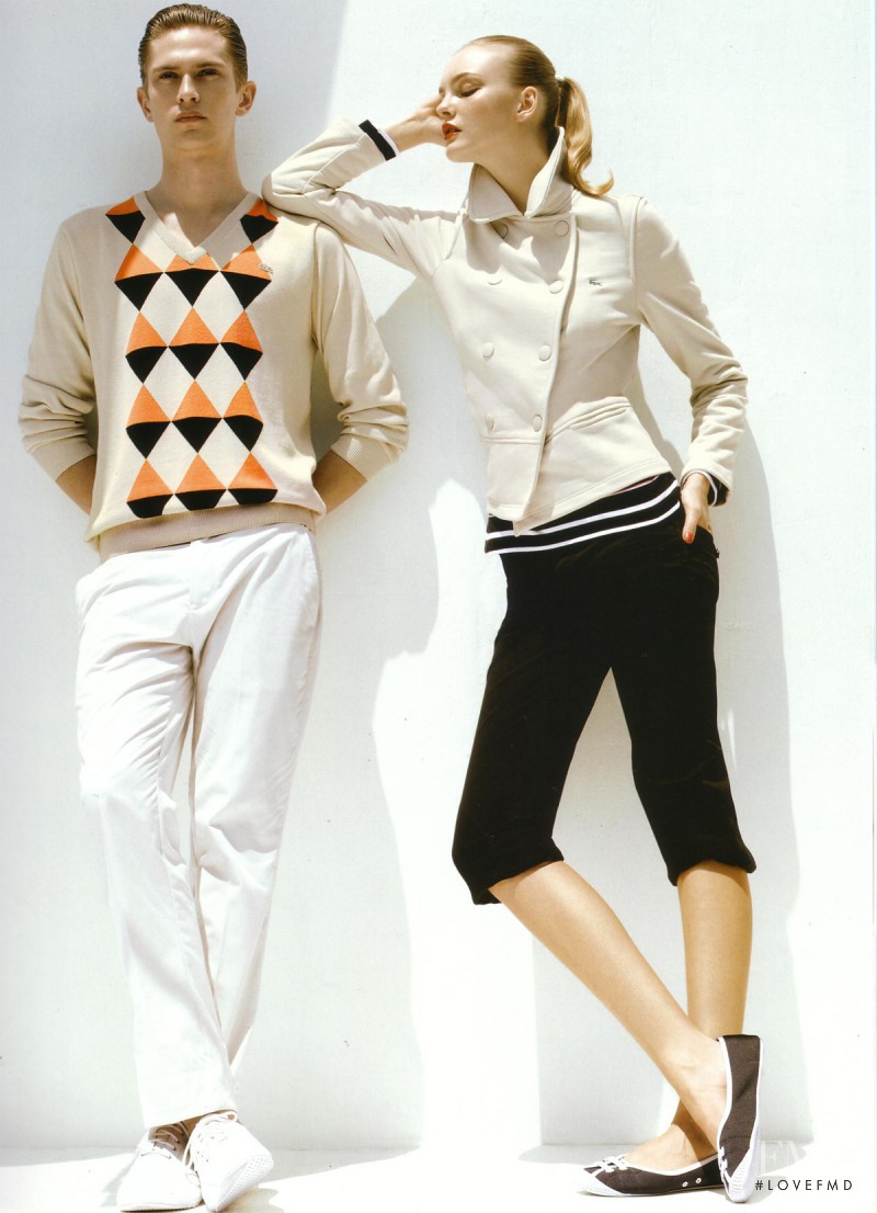 Caroline Trentini featured in  the Lacoste catalogue for Spring/Summer 2007
