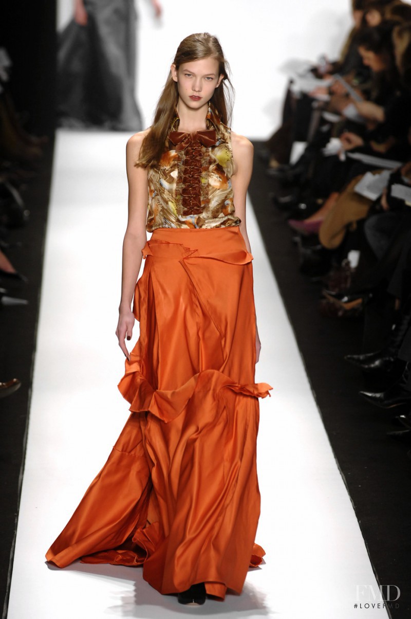 Karlie Kloss featured in  the Carolina Herrera fashion show for Autumn/Winter 2007